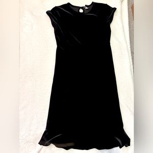 Gap kids black velvet dress